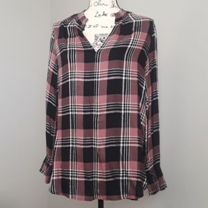Loft plaid tunic